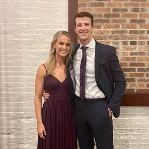 Grape Azazie Stretch Dress (no alterations)